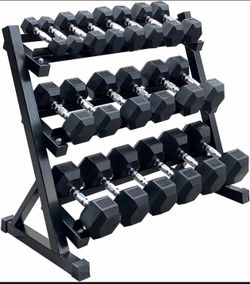 Dumbbells 5-50 with rack