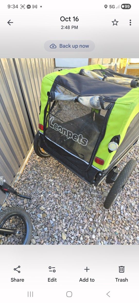 leonpets pet trailer & jogger 2 in 1