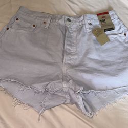 Brand New Levi Jean Shorts With Tags Size 33