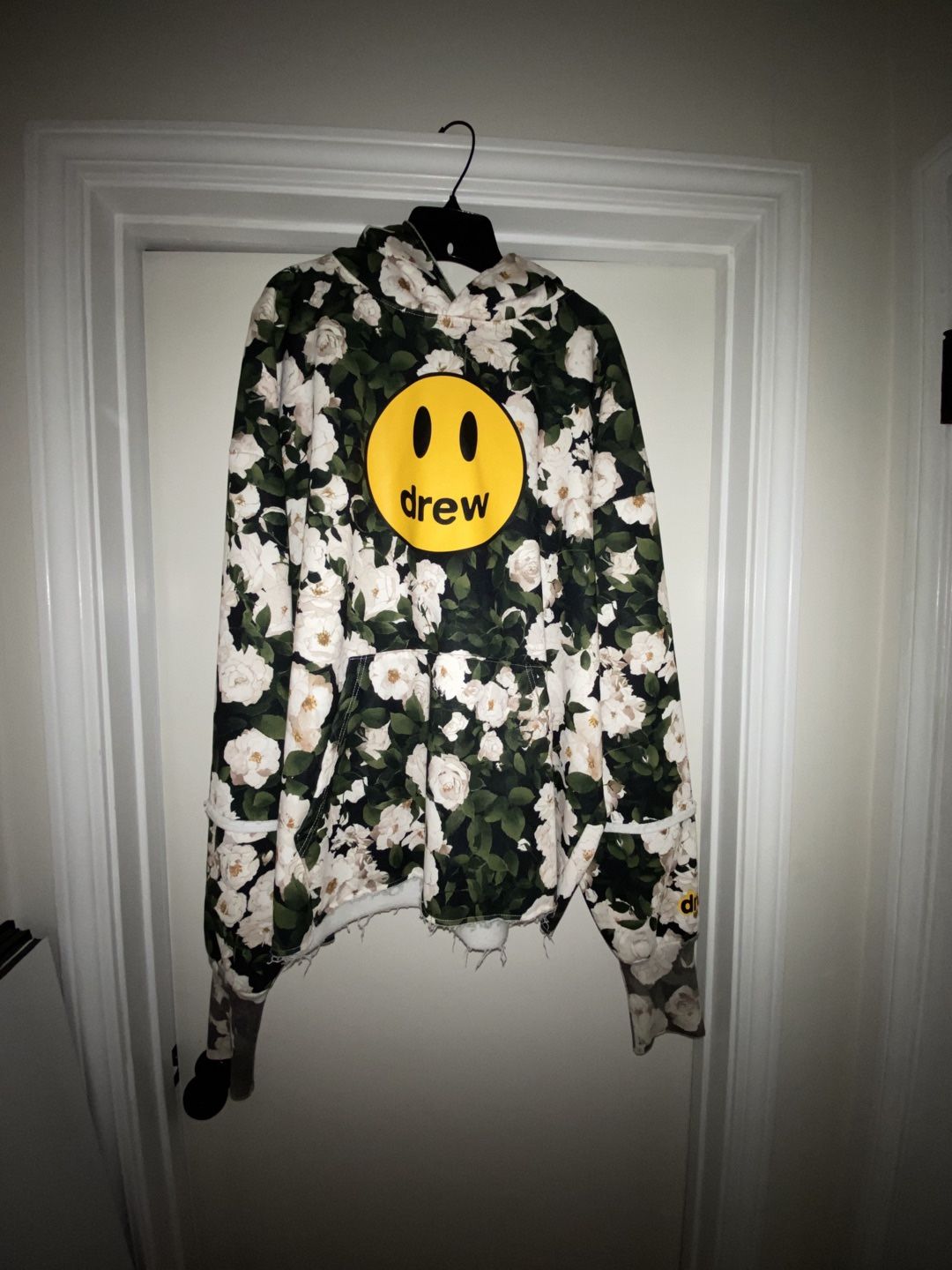 Drew House Mascot Hoodie RARE Iceberg Roses Size L