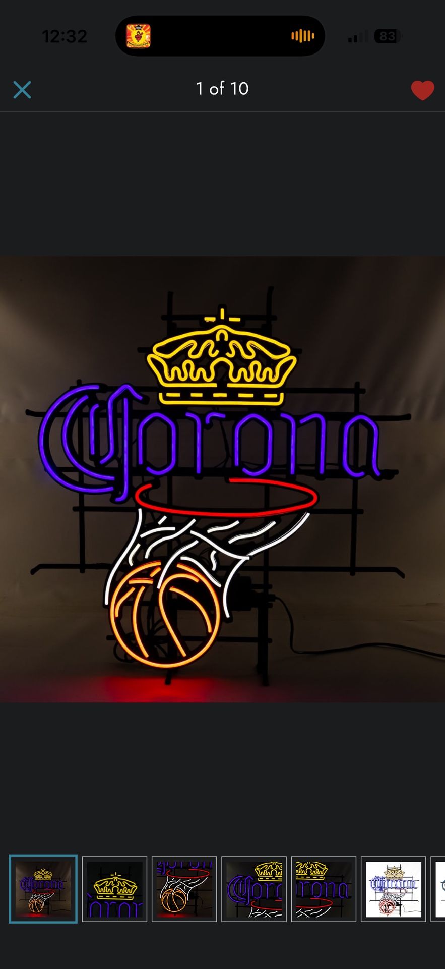 Corona Extra Beer led Sign Basketball NBA Display Sign Man Cave