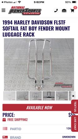 Harley Davidson Dyna Luggage Rack (new)