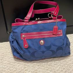 Navy Coach Purse