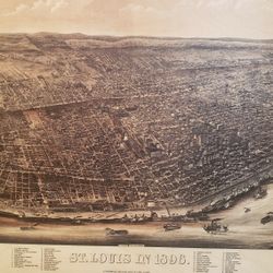 Wood PRINT Historic CITY OF St. Louis