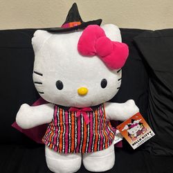 HELLO KITTY Halloween Plush Greeter Witch NWT Sanrio 