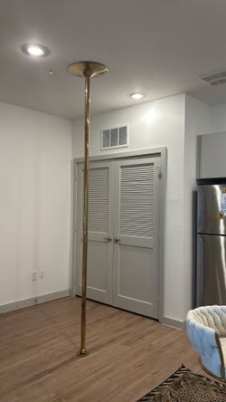Gold Stripper pole