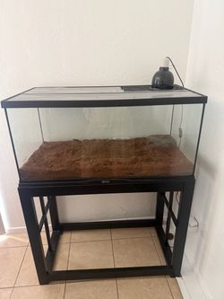 Snake tank with stand.