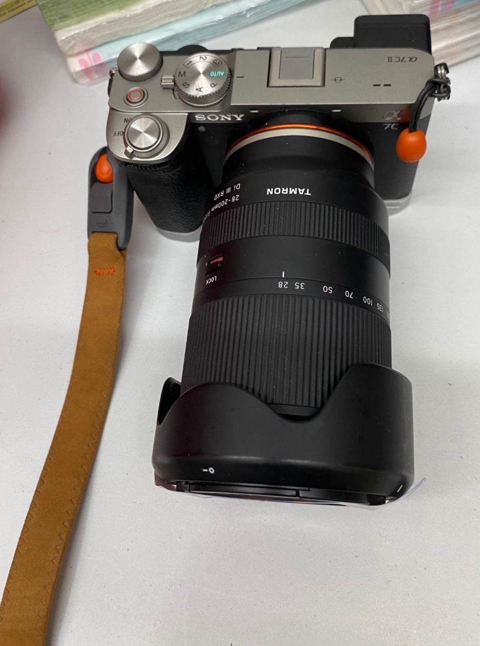 NOT $1 Sony Alpha 7C II camera with a Tamron 28-200mm f/2.8-5.6 Di III RXD lens attached