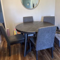 Dinning table and chairs
