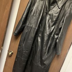 Long Leather Coat