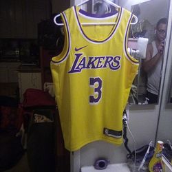A Real NBA Lakers #3 Davis Jersey Size Medium
