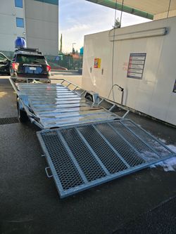 6.5 × 14 FT ALL ALUMINUM UTILITY SXS TRAILER WITH EXTRA LARGE RAMP