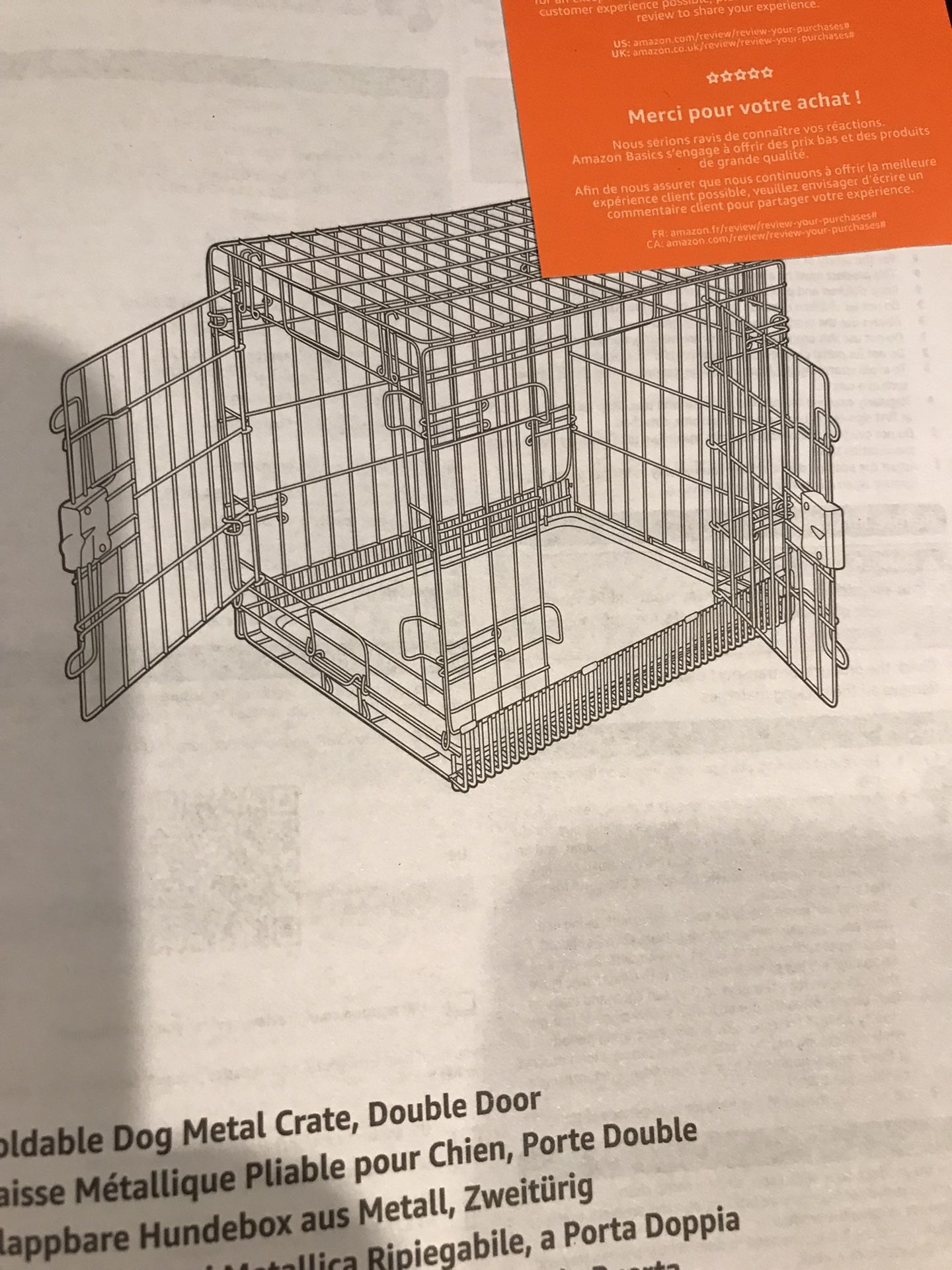 Foldable Animal Metal Crate
