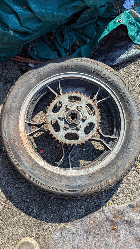 1982 Suzuki GS450 Rear Wheel (Sprocket Not Included)