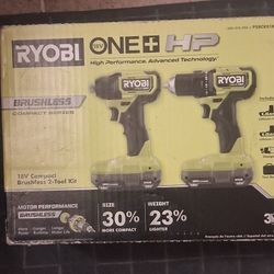 ONE+ HP 18V Brushless Cordless 2-Tool Combo Kit And Bag with  Battery Charger (no battery)