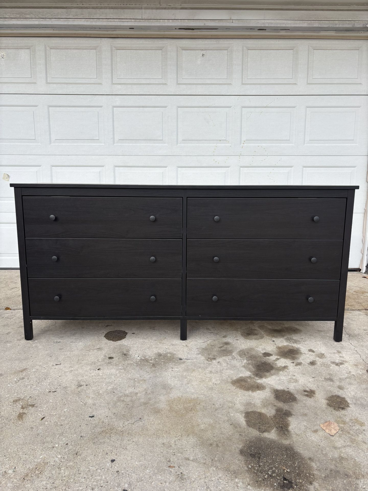 ‼️IKEA BLACK 6 DRAWER DRESSER‼️FOR SALE 240$ OR BEST OFFER‼️GREAT CONDITION🚚DELIVERY AVAILABLE🚚