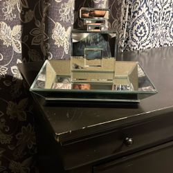 Mirror Bottle Perfume Tray Holder 