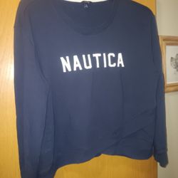 Women's Size XL,  Nautica Crew Neck Sweatshirt 