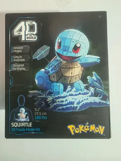 4D Build Pokemon Squirtle 3D Puzzle Model Kit 180 Pcs Spin Master