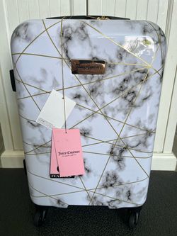 New. Juicy Couture 21" Spinner Carry-On Luggage, Marble Web JC-PC-10121-MBWB