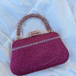 Pink Sparkly & Bedazzled Clutch
