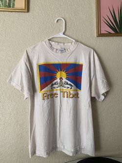 Vintage Free Tibet Shirt 90’s/00’s Large