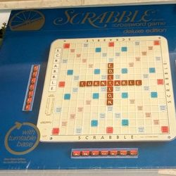 NEW VINTAGE 1977 SELCHOW & RIGHTER DELUX EDITION SCRABBLE GAME