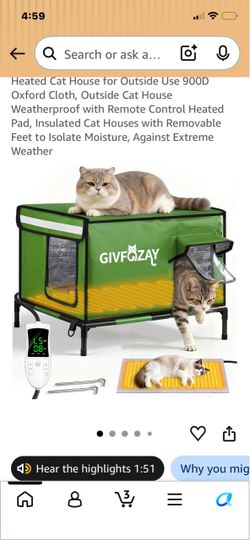 NEW HEATED CAT HOUSE