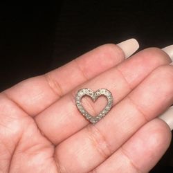Silver Heart Charm 