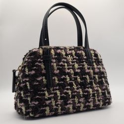AUTH Tory Burch Emerson Tweed Dome Satchel Top Handle -

TWEED/960 MSRP 428$
