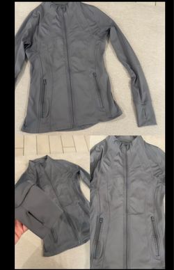 Grey workout jacket