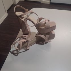 Chunky Heeled Ankle Strap Sandals