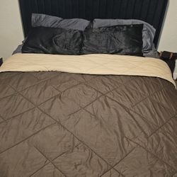 Black Velvet Queen Bed Frame