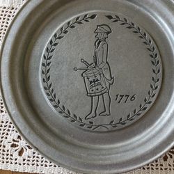 Bicentennial Liberty Drummer Pewter Plate