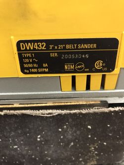 Dewalt dw432 sale belt sander