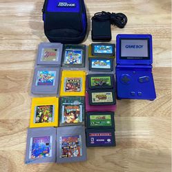 Game Boy Advance SP With 14 Games 