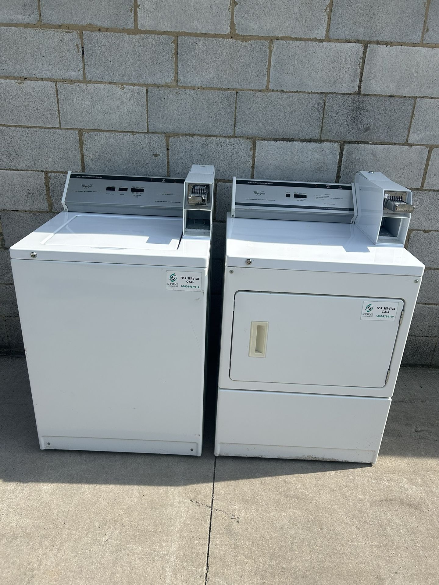 Comercial Washer And Gas Dryer