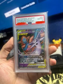 PSA 10 Espeon & Deoxys GX Japanese