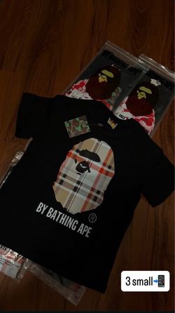 Black Burberry bape shirt