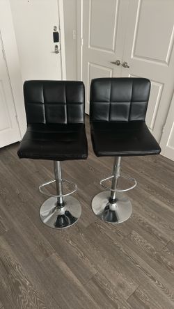 2 Set Black Bar Stools