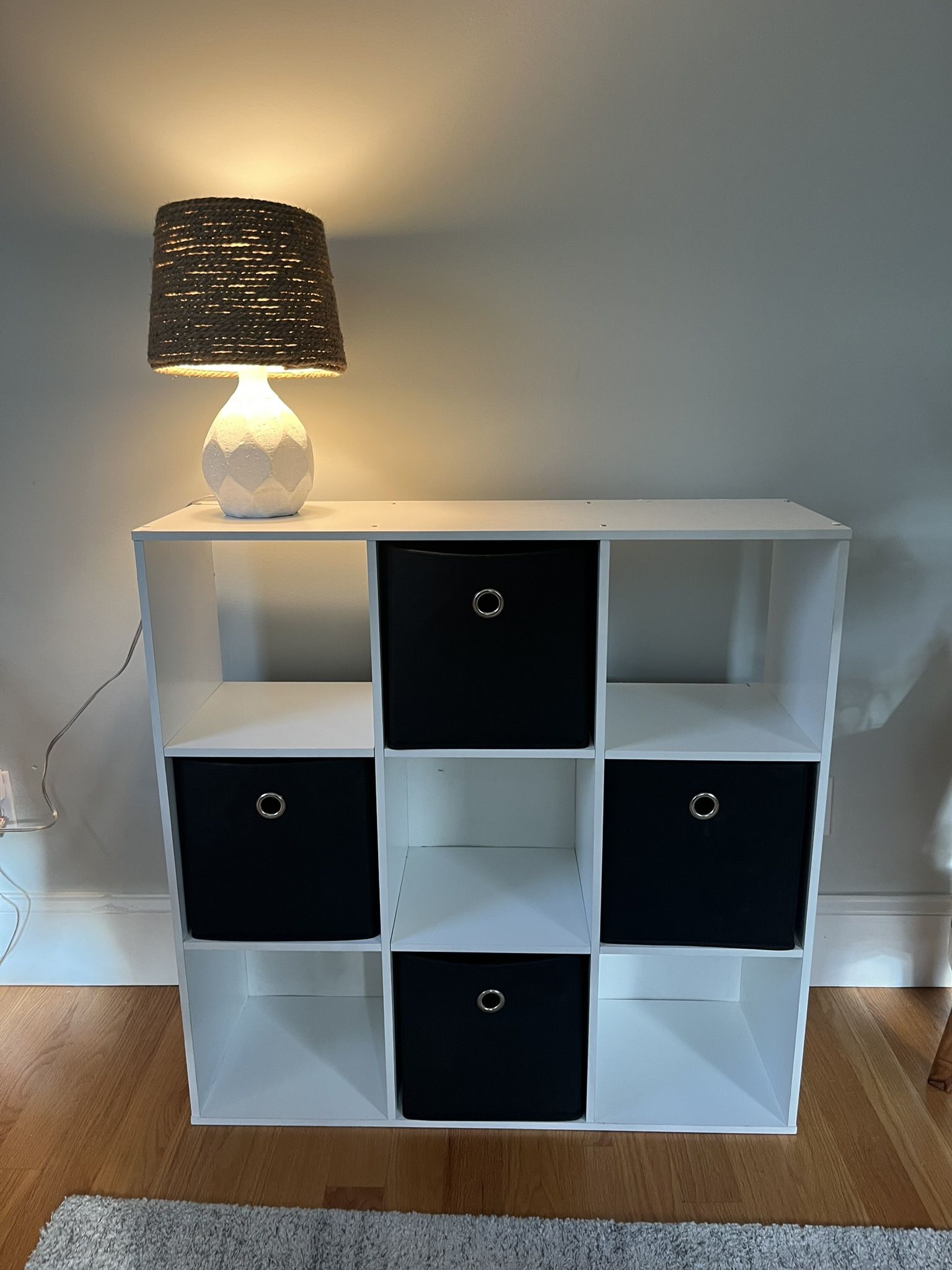Cube Shelf With Black Cubes