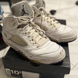 Nike Air Jordan 5 V Retro Metallic White 