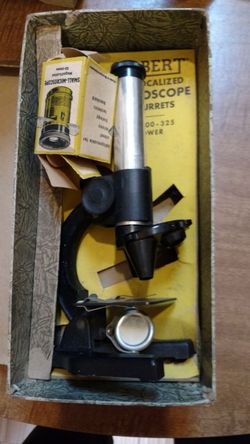 Antique Gilbert microscope made in USA
