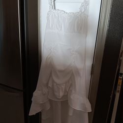 White SPRING/SUMMER Sleeveless DRESS