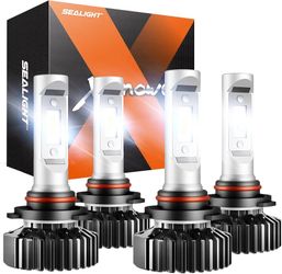 9005 / HB3 H11 / H8 / H9 LED Headlight Bulbs , LAWTOOLIGHT High Low Beam Headlight Combo , 80W 22000LM 300 % Brighter LED Headlight Conversion Kit
