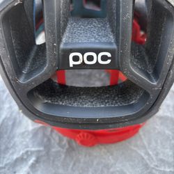 Two Bicycle Helmets, Poc And Laser