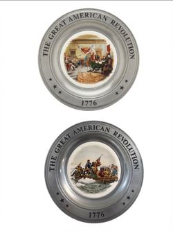 Commemorative plate of American revolution