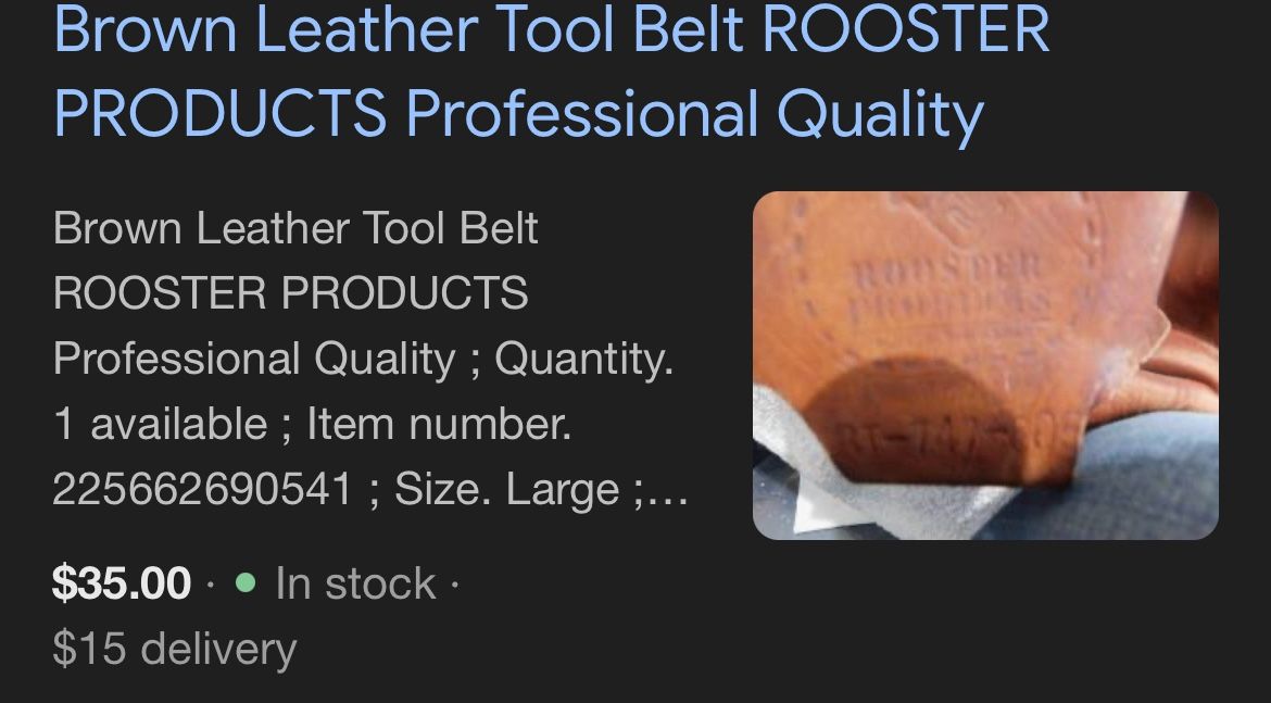 Tool Holster Belt Paint ; Trades Alright ; Negotiable