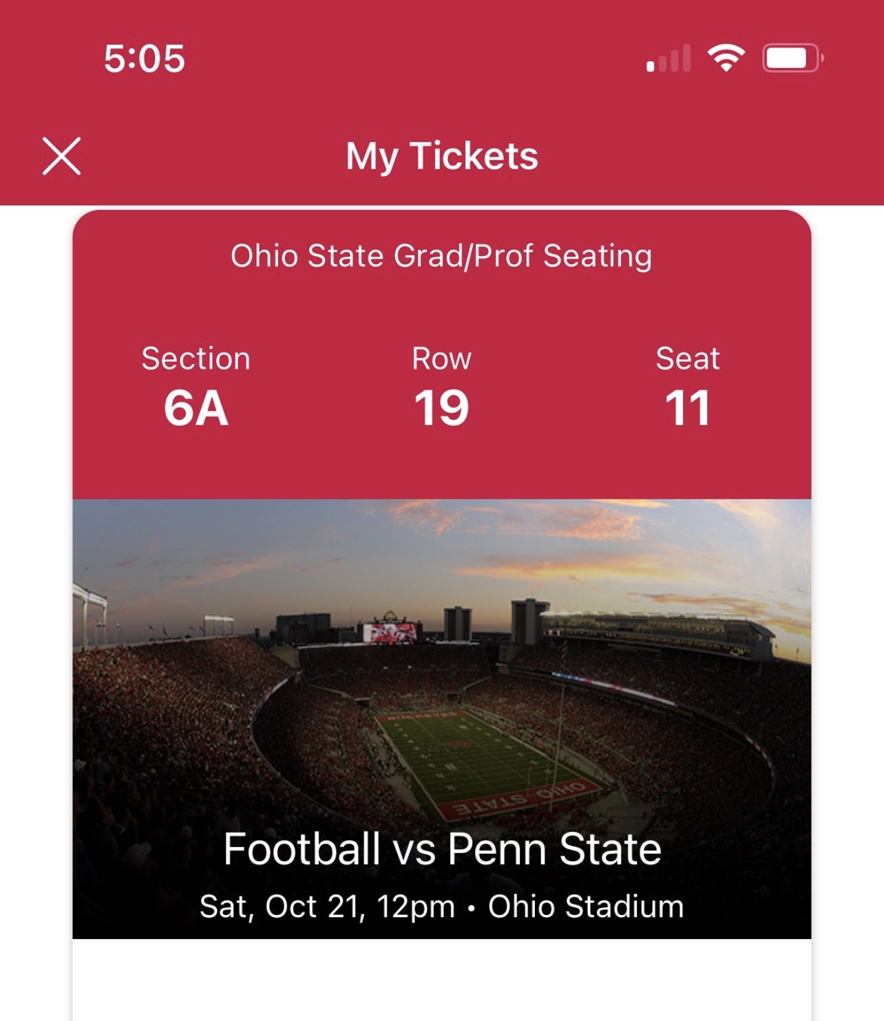 Penn State Vs Ohio State Football Tickets 