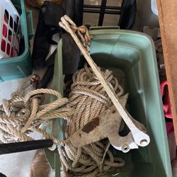 plow anchor for 34’ plus boat with 100’ of scope line 